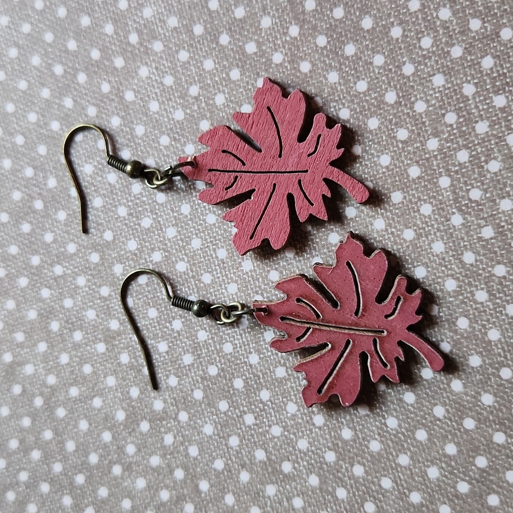 Handmade Leaf Earrings